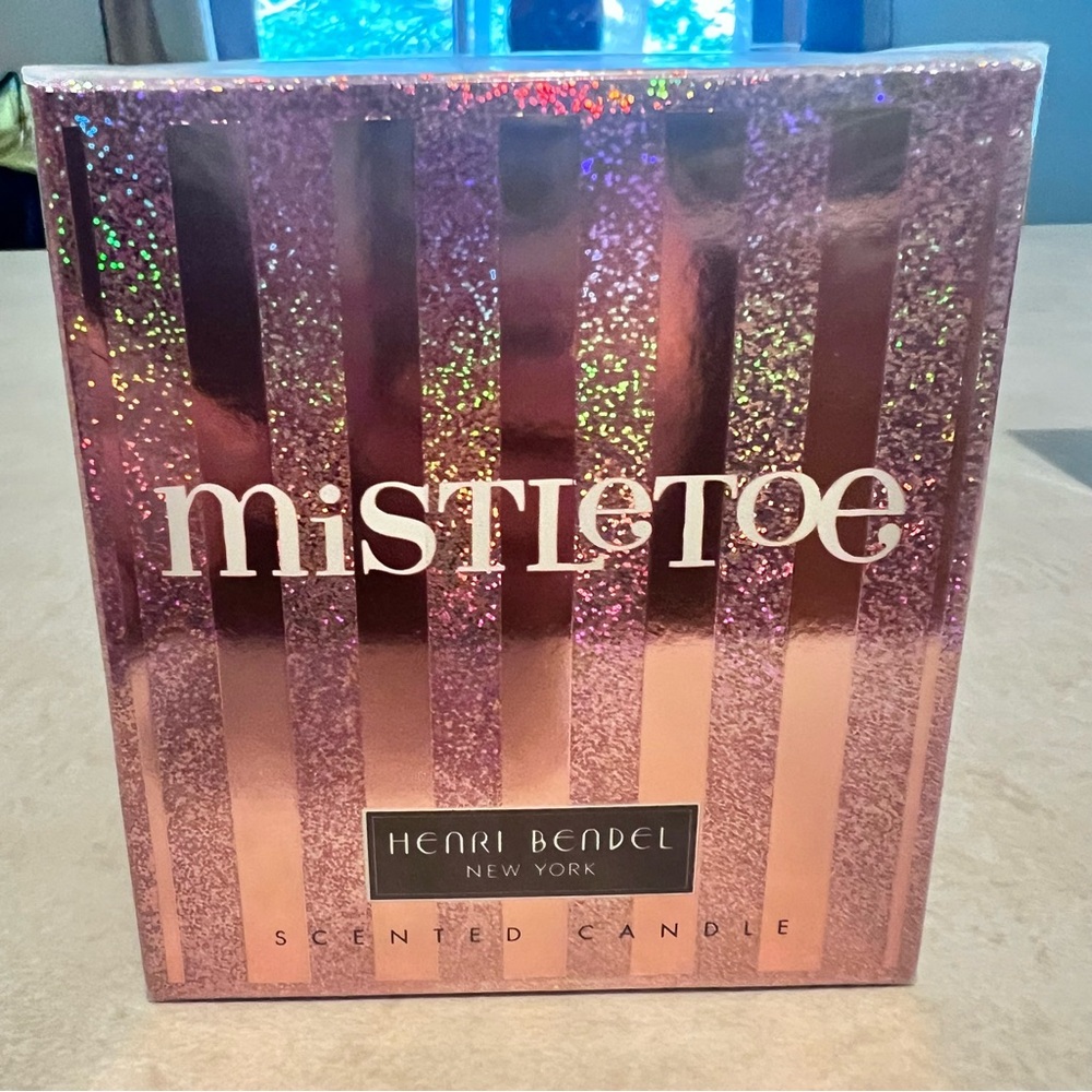 Henri Bendel Pink Glitter Mistletoe Candle